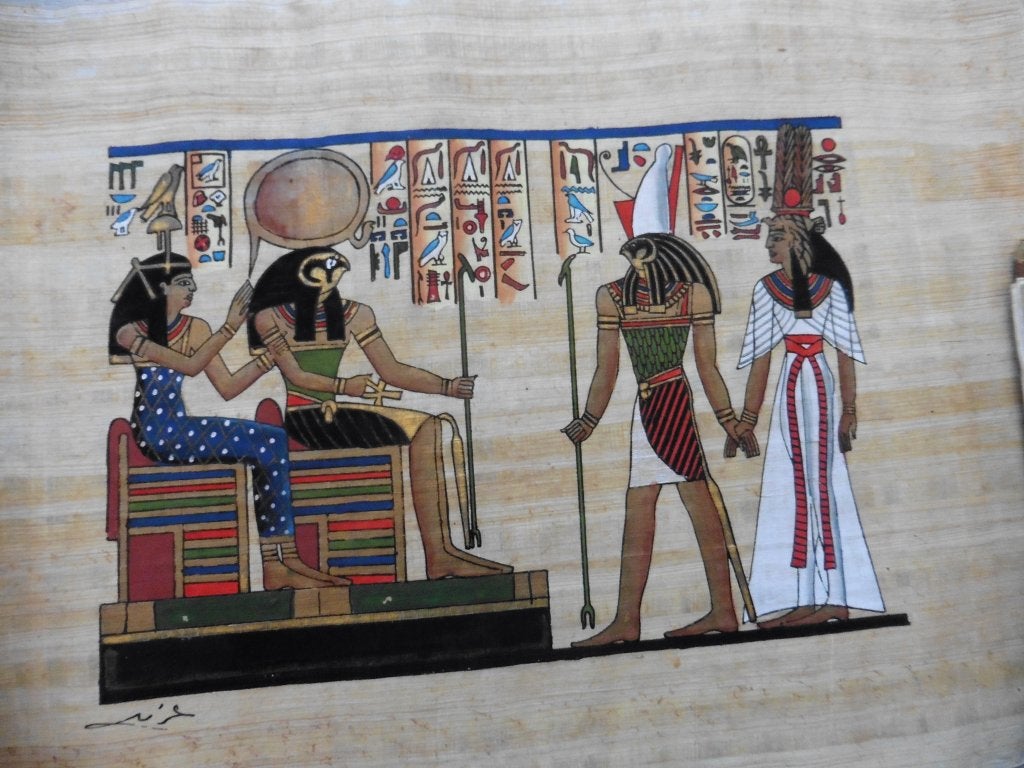 Beau papyrus fait main, acheté en Egypte, Enlèvement ou Envoi, Neuf
