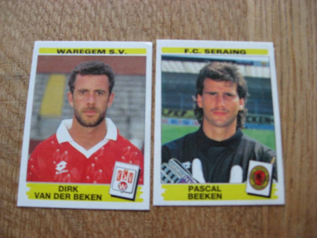 Autocollants Football 96 Panini pour joueurs Seraing Waregem, Enlèvement ou Envoi, Neuf, Affiche, Image ou Autocollant