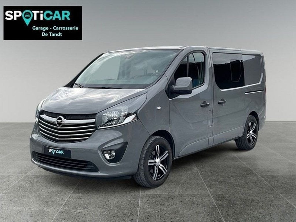 Opel Vivaro Dubbele Cabine 1.6 Diesel 125 Pk M6 trekhaak,6, Auto's, Monovolume, Vivaro, Bedrijf, Zilver of Grijs