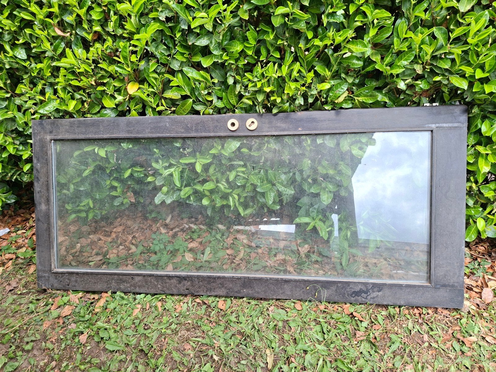 Meranti deur, dubbel glas, Ophalen, Glas