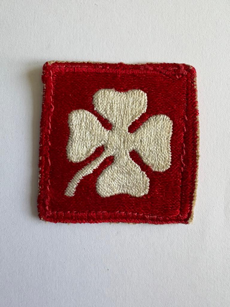 WWII 4th Army Four Leaf Clover US ARMY Patch, Ophalen of Verzenden