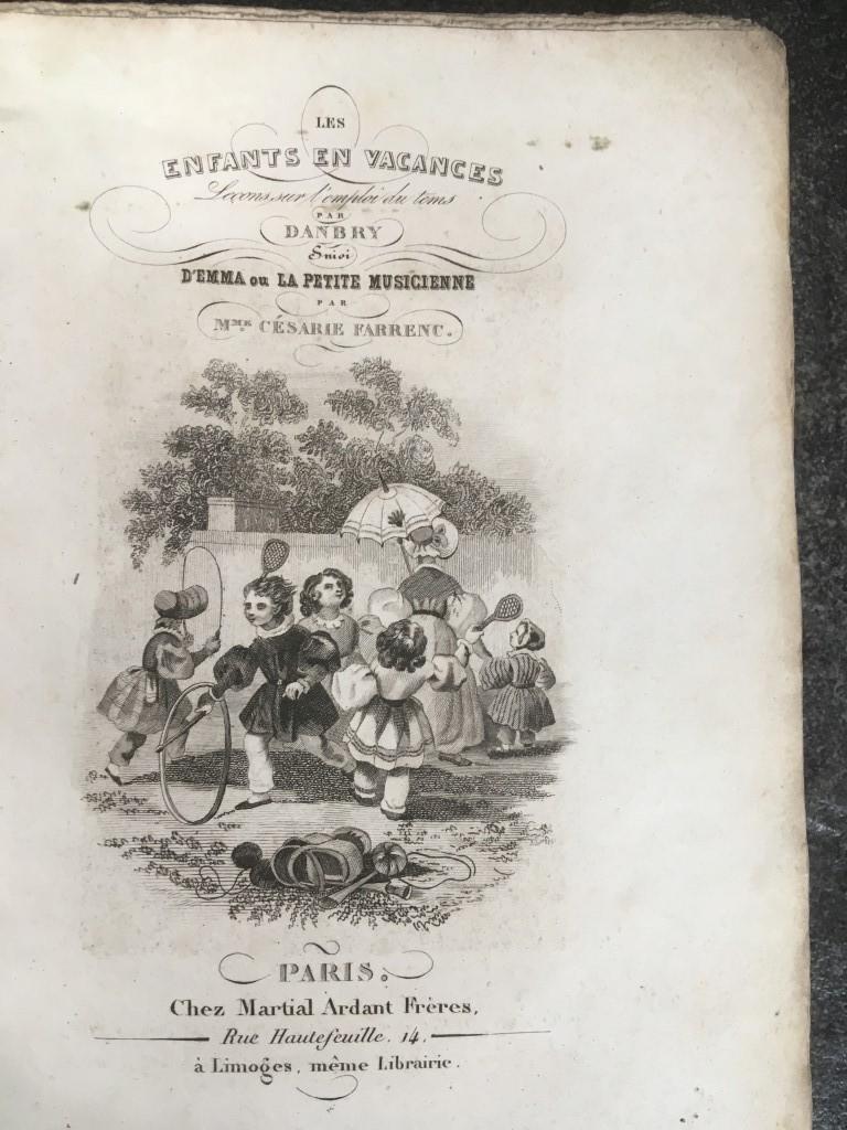 M. Danbry - les enfants en vacances - 1842, Enlèvement ou Envoi