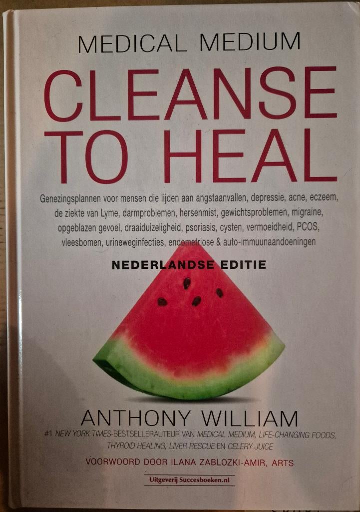 Boek Cleanse to Heal - Anthony William, Ophalen, Zo goed als nieuw, Anthony William