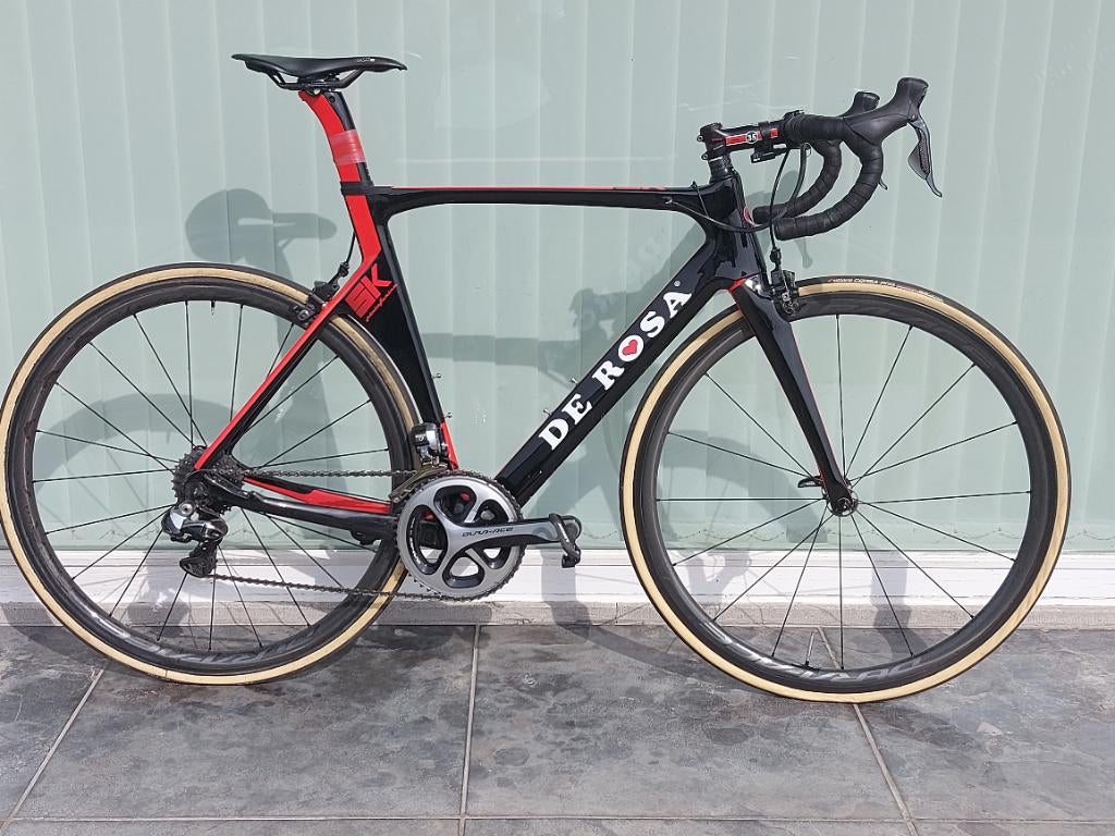 De Rosa Pininfarina SK - 54 - Dura Ace, Fietsen en Brommers, Fietsen | Racefietsen, Ophalen, Carbon, Velgrem, Zo goed als nieuw
