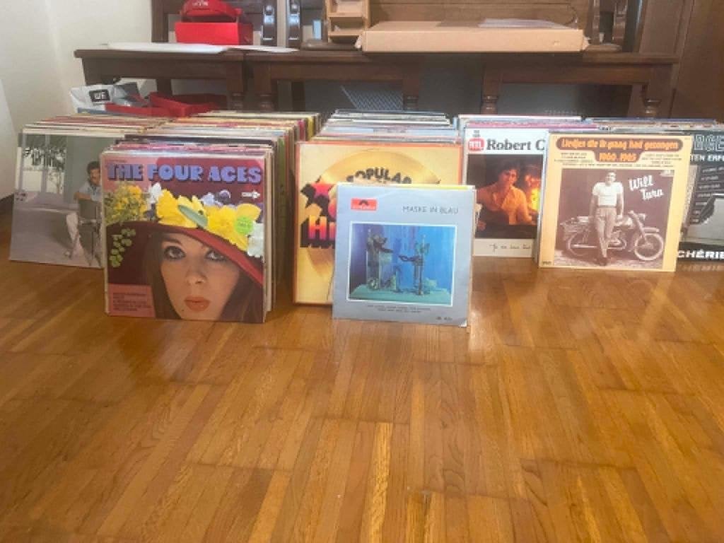 lot de plus de 600 LPEES en bon état, CD & DVD, Enlèvement, Utilisé