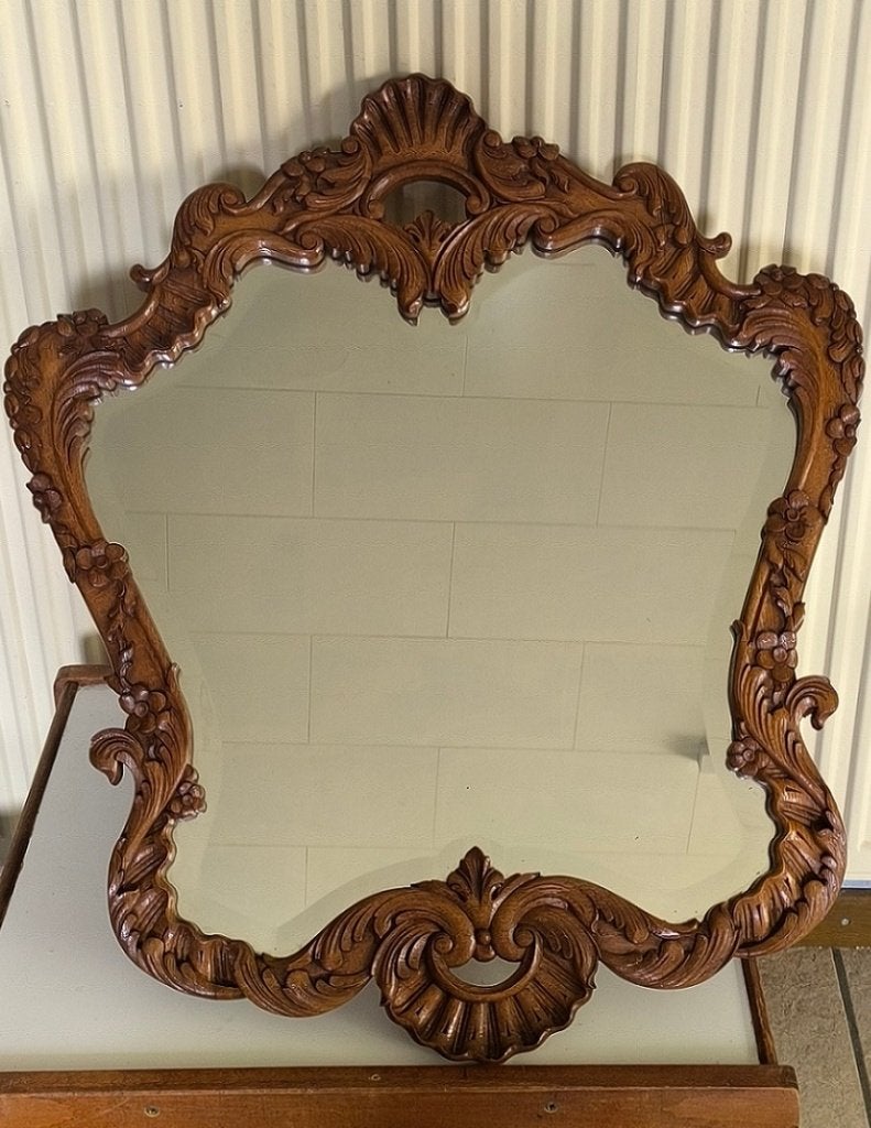 spiegel Louis XI stijl, Antiek en Kunst, Antiek | Spiegels, Ophalen, Overige vormen, 50 tot 100 cm, Minder dan 100 cm