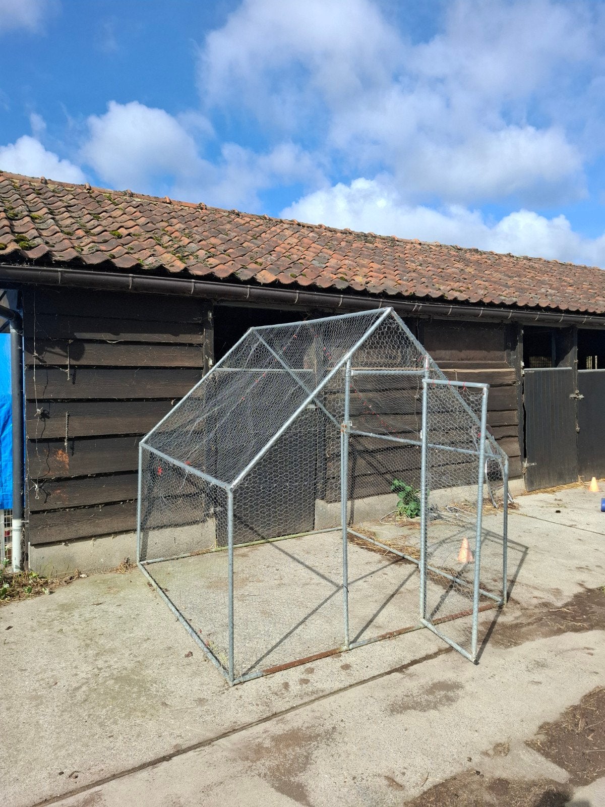 kippenren 2m x 2m, Ophalen