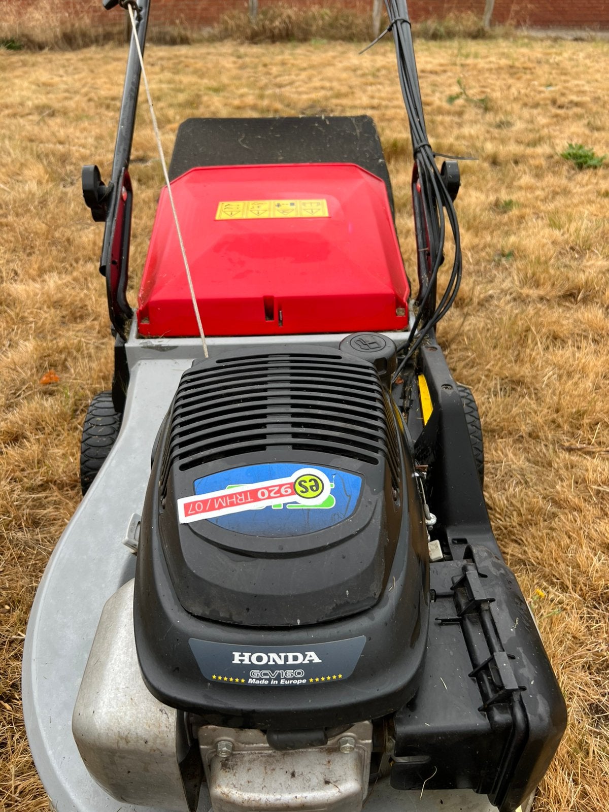 Grasmaaier Honda GCV160, Tuin en Terras, Ophalen, Gebruikt, Opvangbak, Benzine-grasmaaier