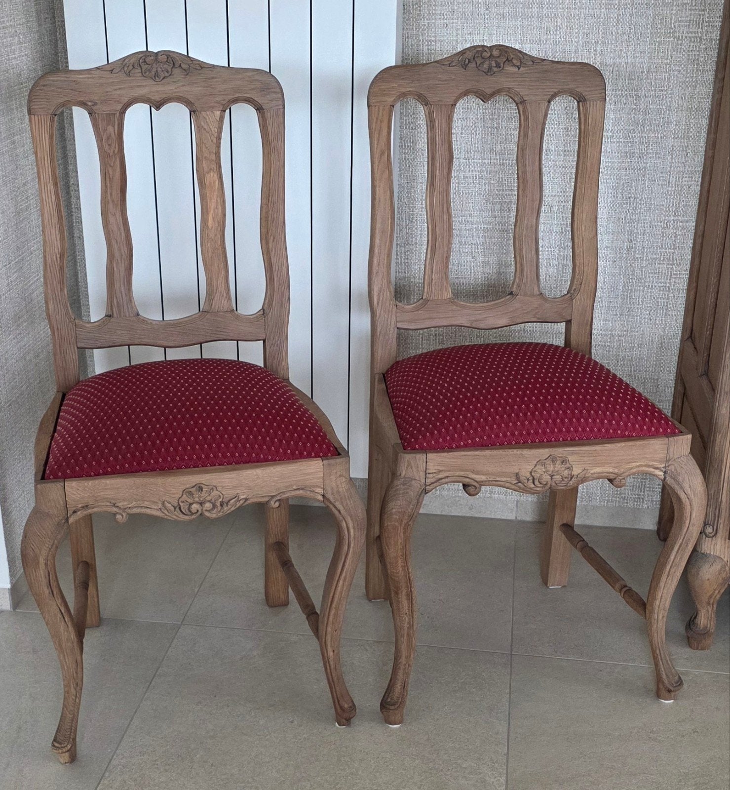 6 massief eiken stoelen., Antiek en Kunst, Ophalen
