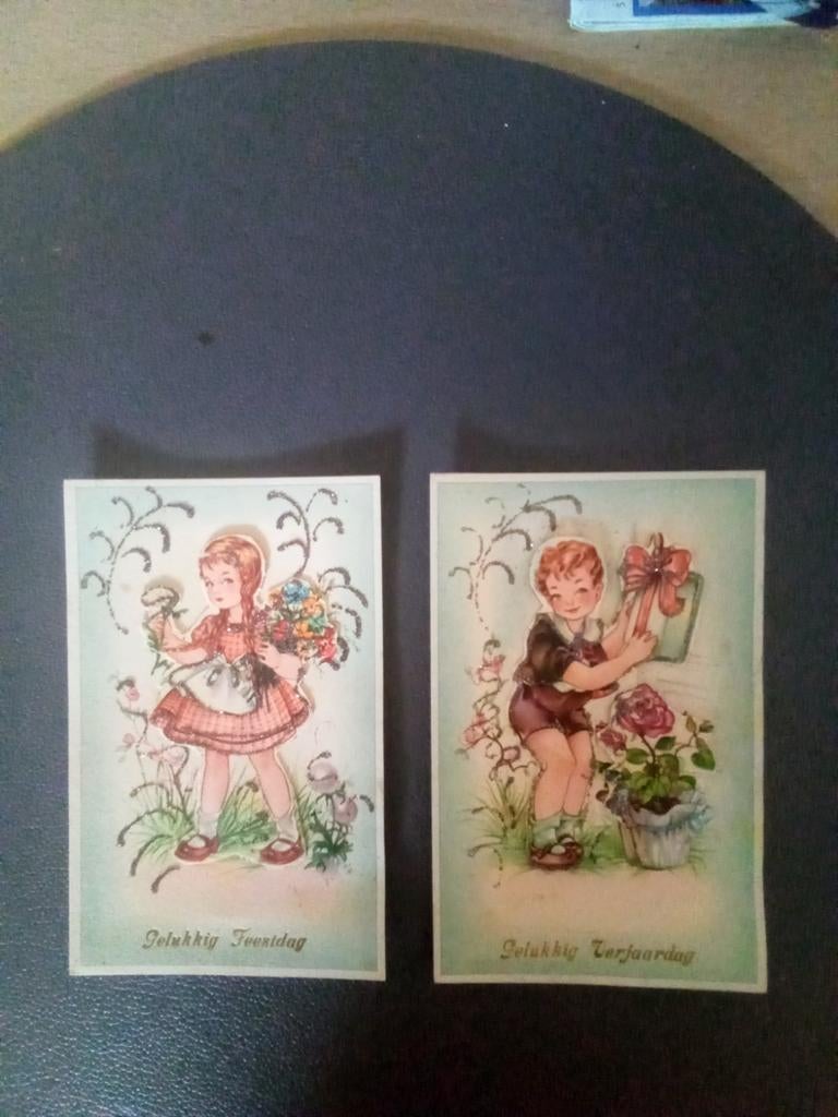 2 oude postkaarten (onbeschreven), Ophalen of Verzenden