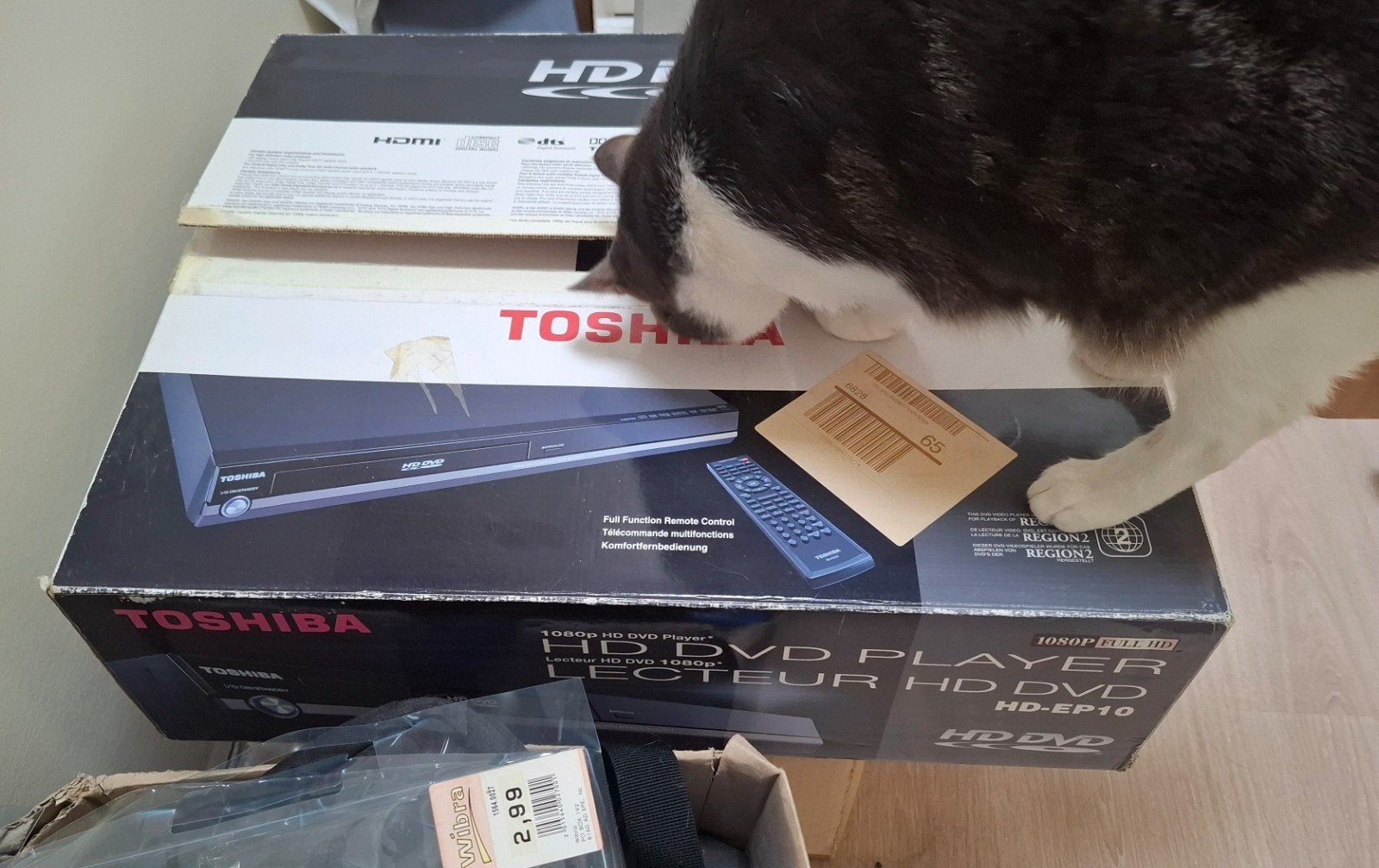 Prachtige zwarte HD-DVD speler van Toshiba (als nieuw!), Ophalen, Dvd