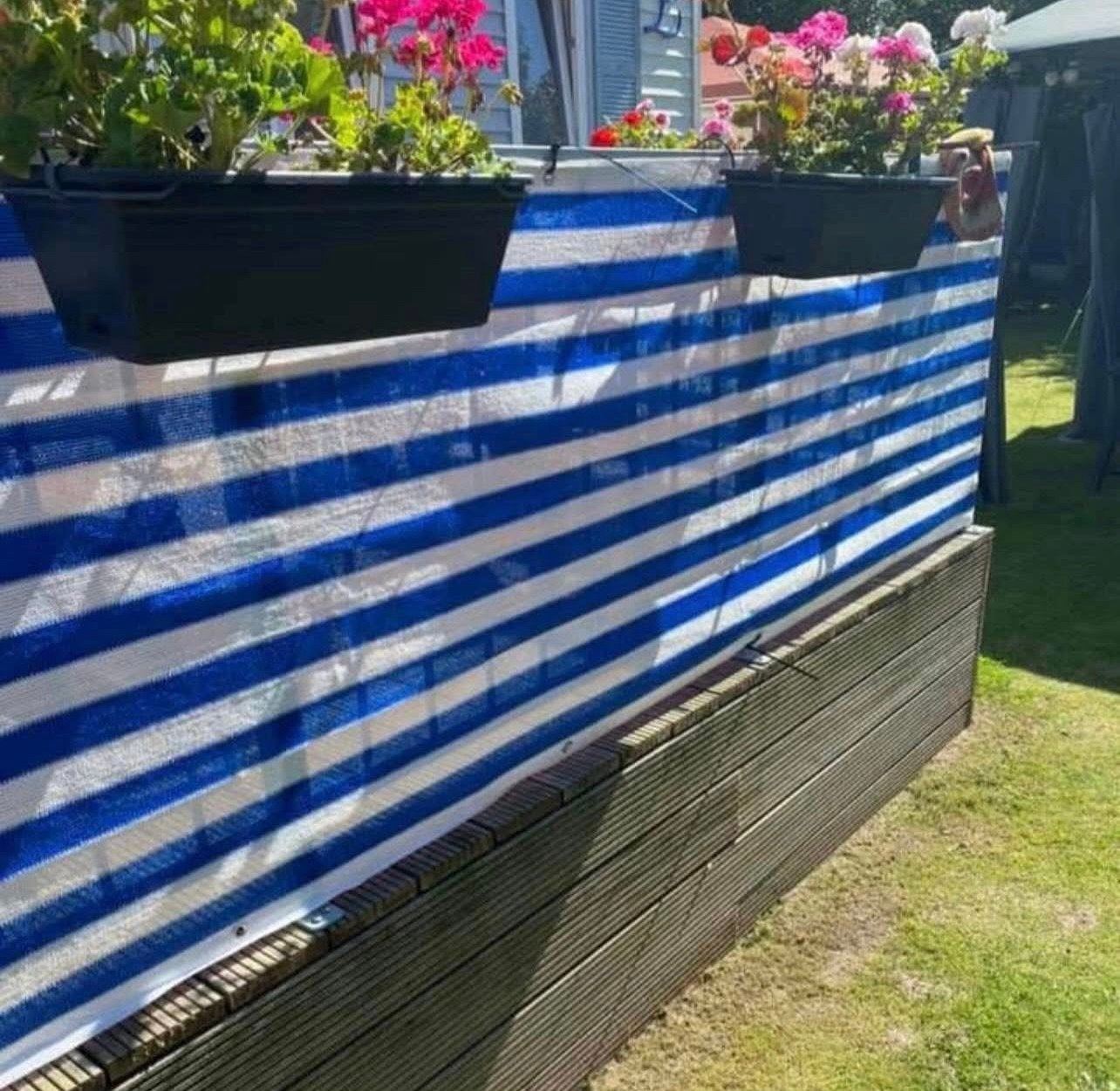 Te koop balkon scherm, Ophalen, Zo goed als nieuw