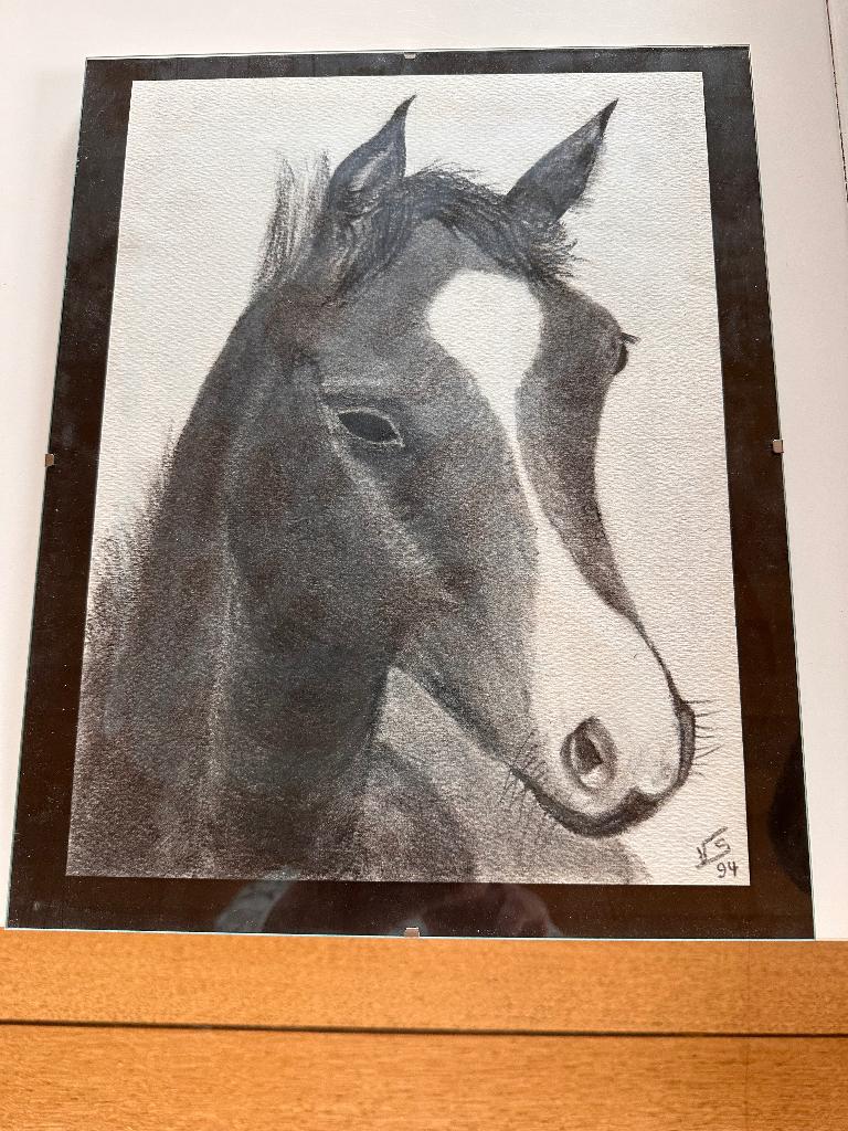 Tekening in potlood, Antiek en Kunst, Ophalen