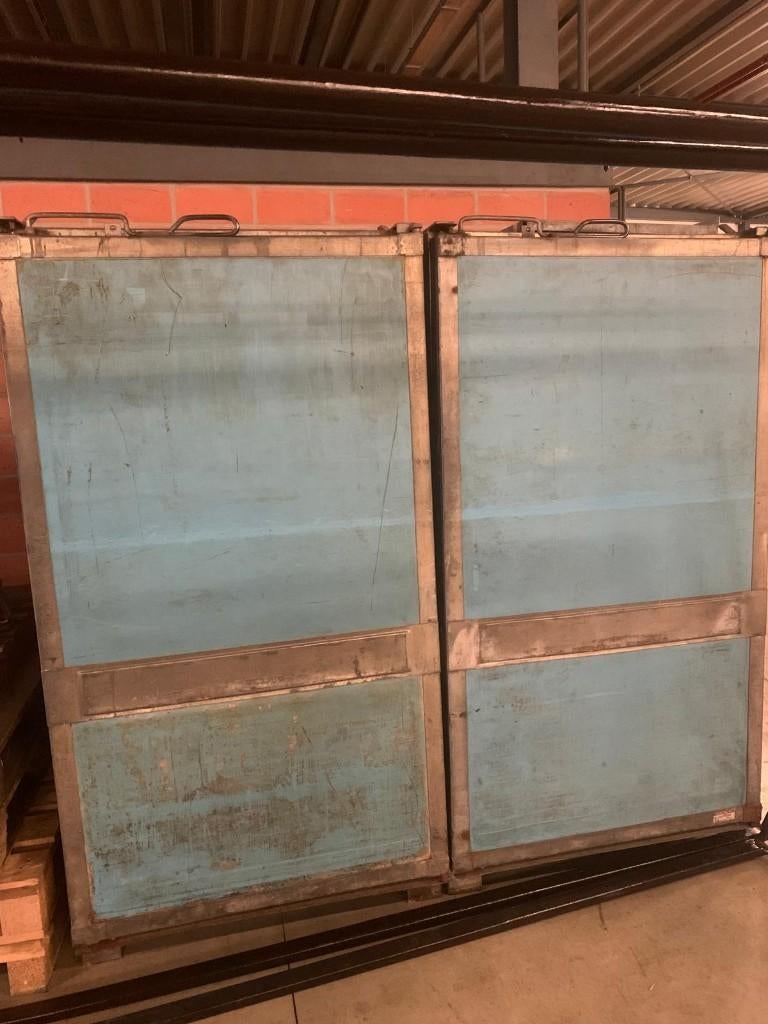 2 mobiele koelbakken met schabben, Huis en Inrichting, Woonaccessoires | Wandplanken en Boekenplanken, Ophalen, Gebruikt