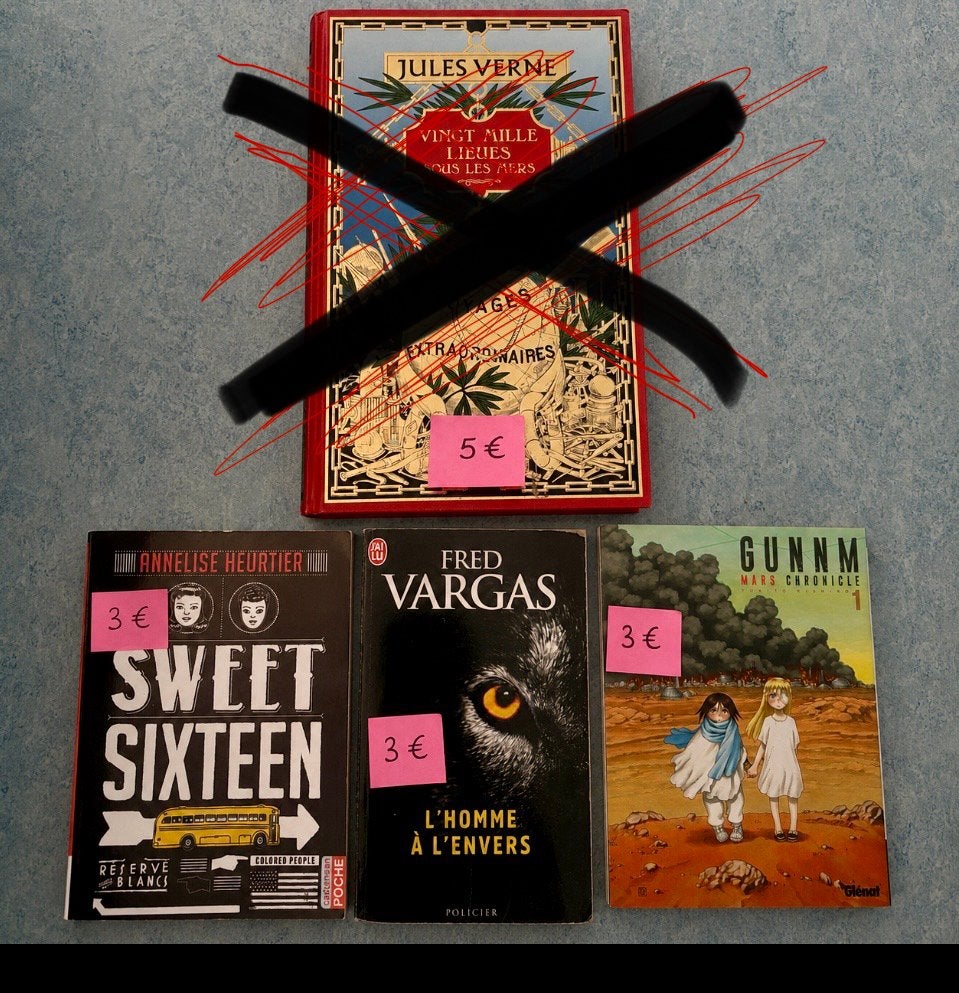 Lot de livres, Enlèvement