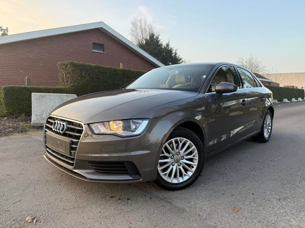 Audi a3 | 2.0TDI | Sedan | Ac | Navi | 2014 | Garantie |, Auto's, Audi, Bluetooth, Euro 5, Bruin, Leder en Stof