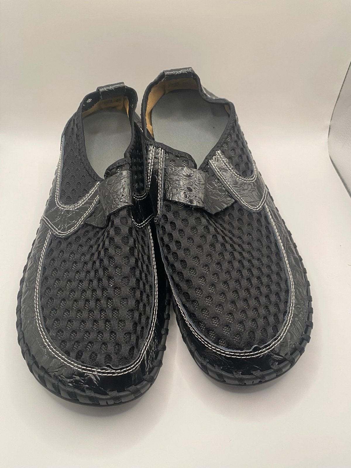 NEW ! Men Breathable Mesh Cloth Loafers Soft Flat Sandal, Neuf, Enlèvement ou Envoi, Flâneurs, Noir