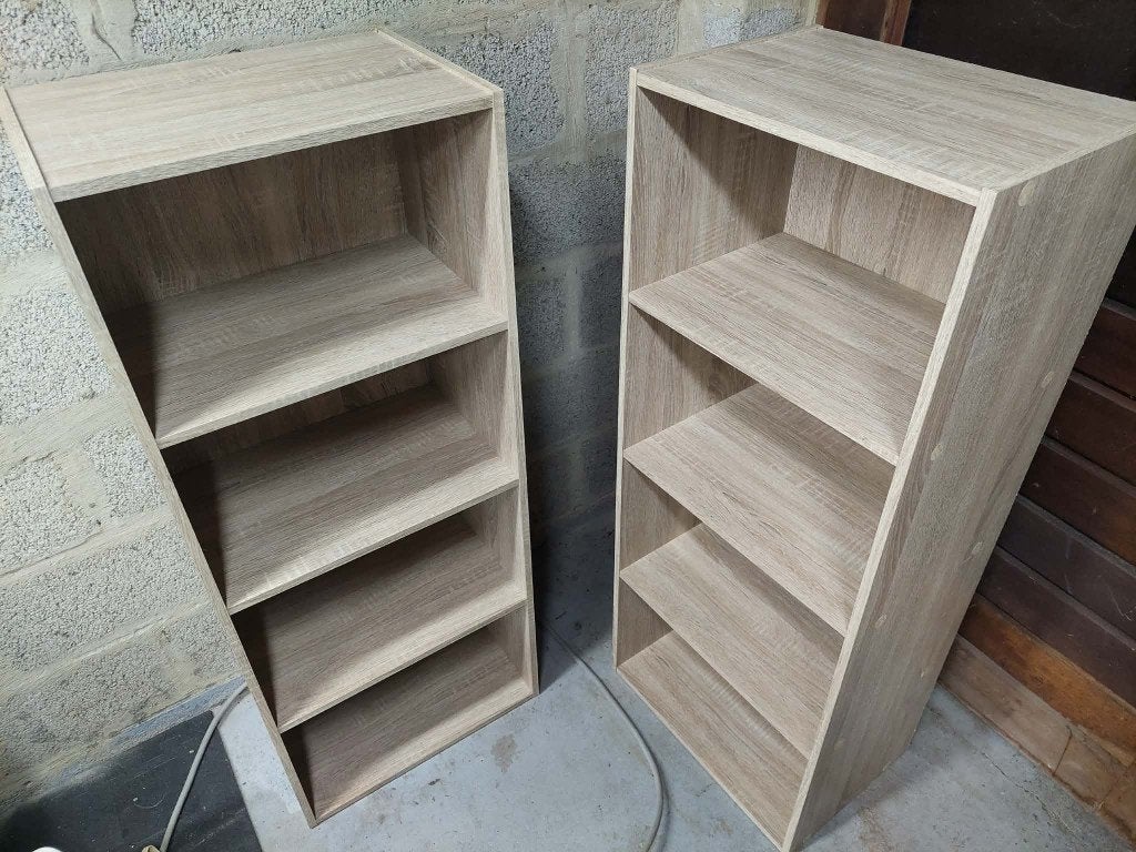 Houten planken L42,5 x B 29,5 x H 106,5 cm, Huis en Inrichting, Kasten | Stellingkasten, Ophalen, Zo goed als nieuw