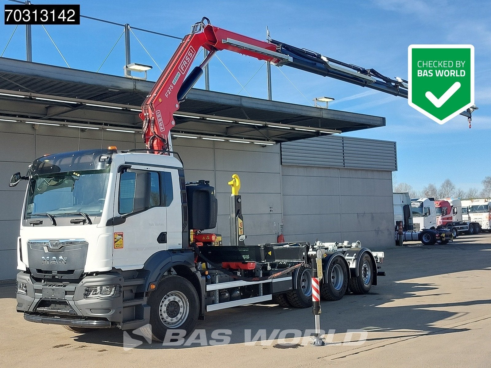 MAN TGS TGS 35.480 8X4 NEW! FASSI F275A Crane + HYVA 26-60 H, Auto's, Automaat, Stof, Euro 6, MAN