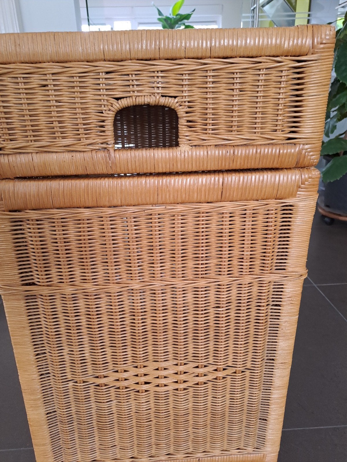 Rieten Mand, Huis en Inrichting, Ophalen, Vierkant, Mand