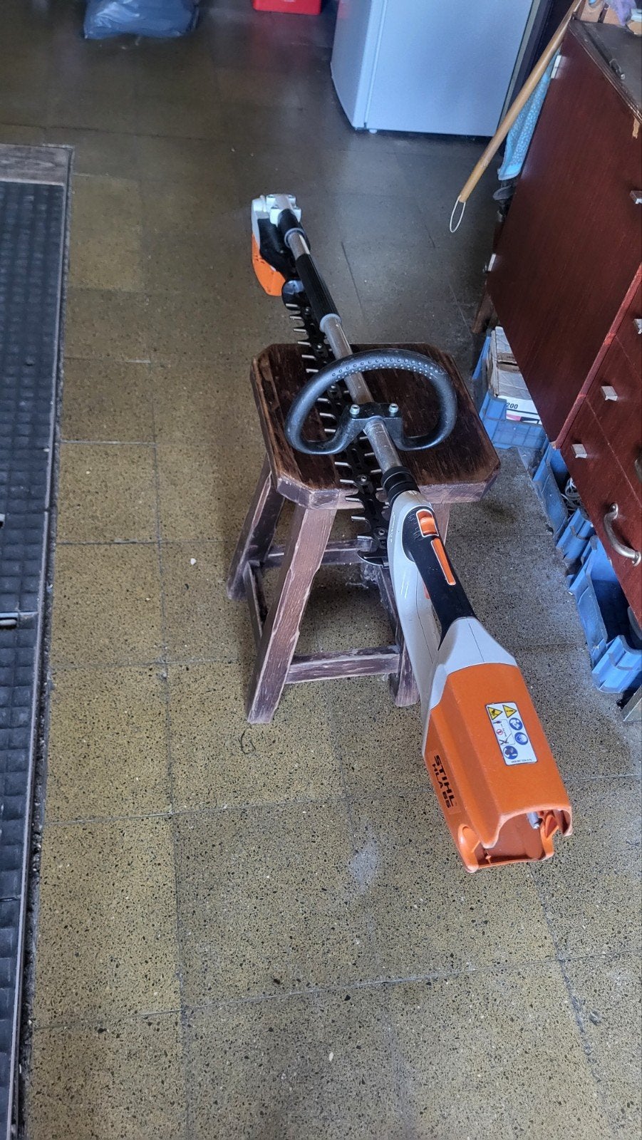 Stihl haagscharen op accu, Tuin en Terras, Heggenscharen, Ophalen, Accu