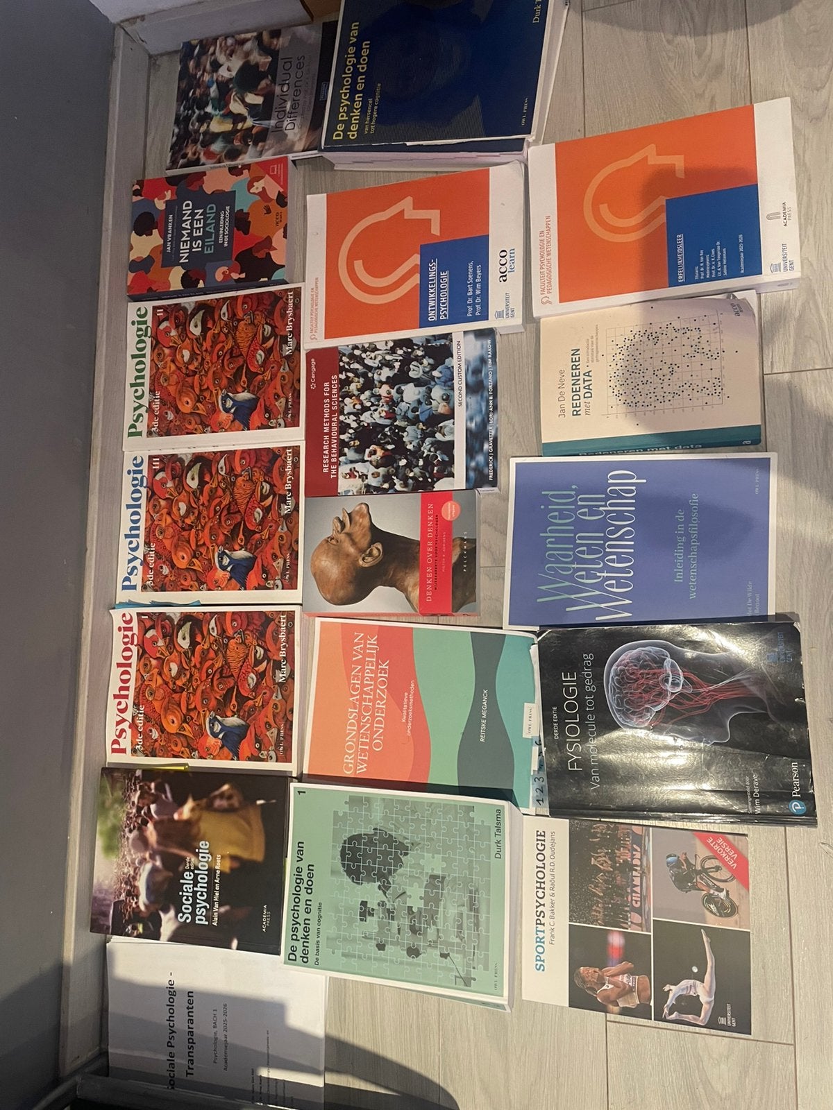 Boeken 1ste Bachelor Psychologie, Livres, Enlèvement, Comme neuf