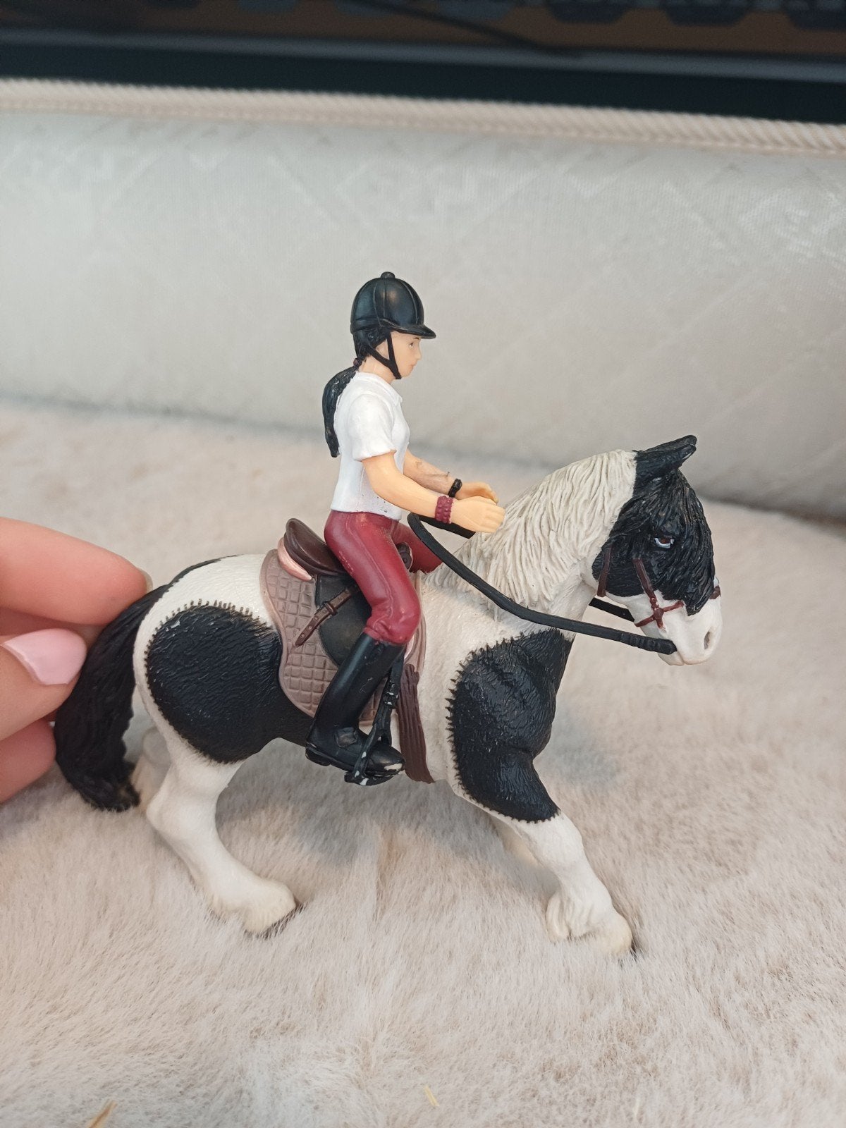 Miniatuur Ruiter met paard, Ophalen of Verzenden, Gebruikt, Jongen of Meisje