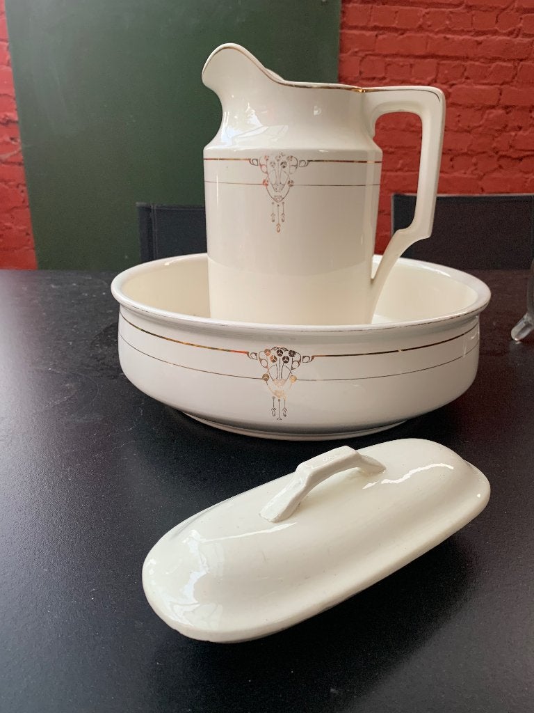 Ensemble de lampes en céramique antique, lavabo, Enlèvement