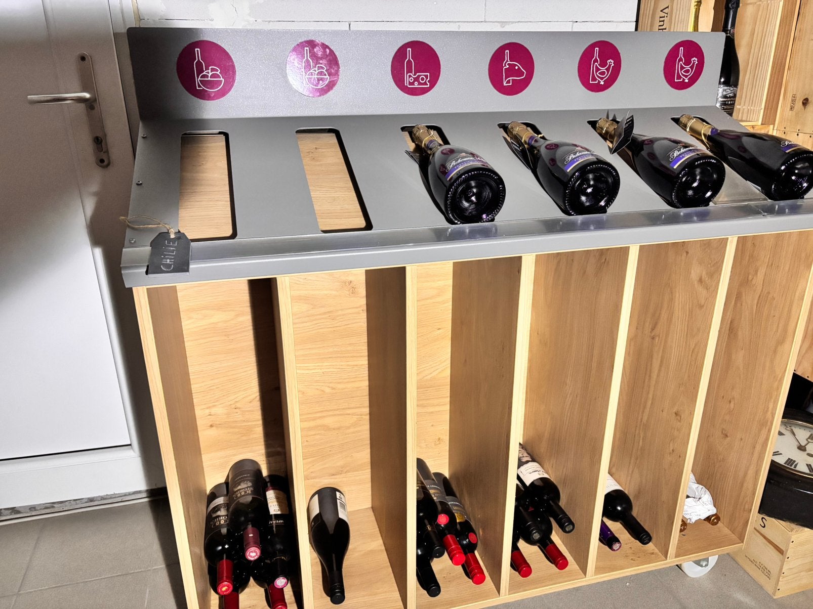 Meuble à vin, Maison & Meubles, Enlèvement, Comme neuf, Autres matériaux, Moderne