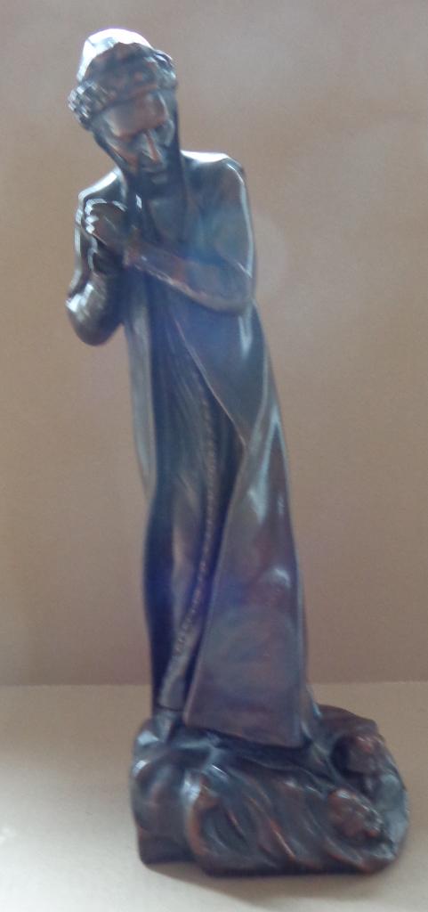 ITALIAANSE SCHOOL / DANTE ALIGHIERI / SCULPTUUR GIPS H=40cm, Statue, Gips, Homme, Enlèvement