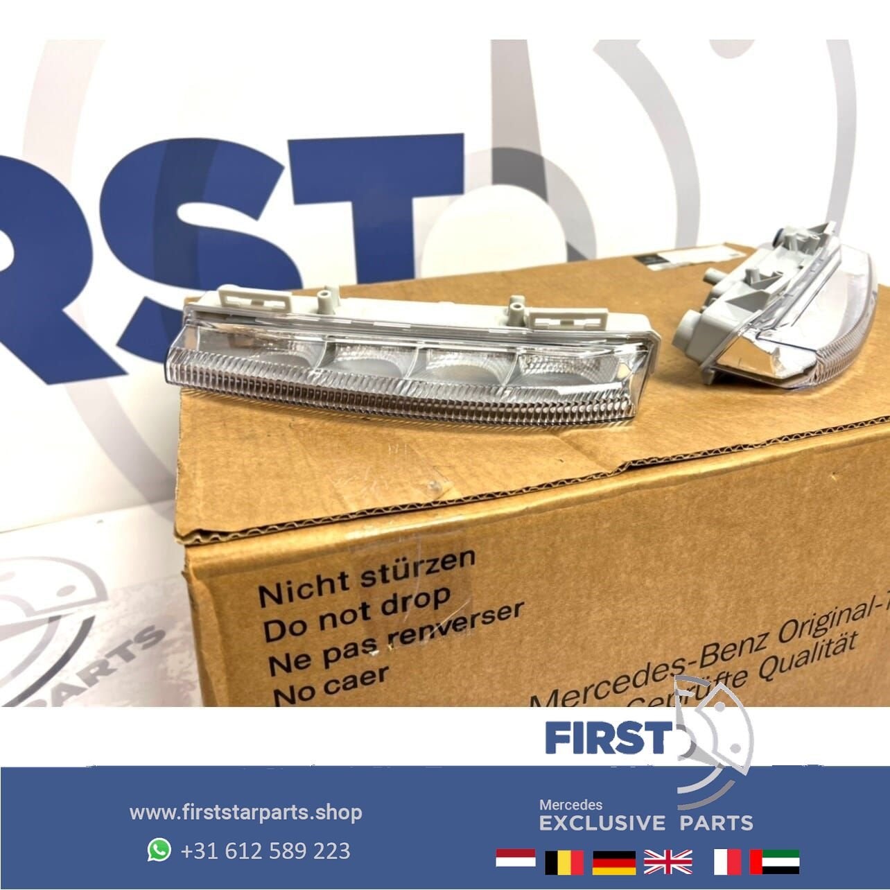 W204 Facelift LED dagrijverlichting LR SET Mercedes C Klasse, Gebruikt, -, Ophalen of Verzenden, -