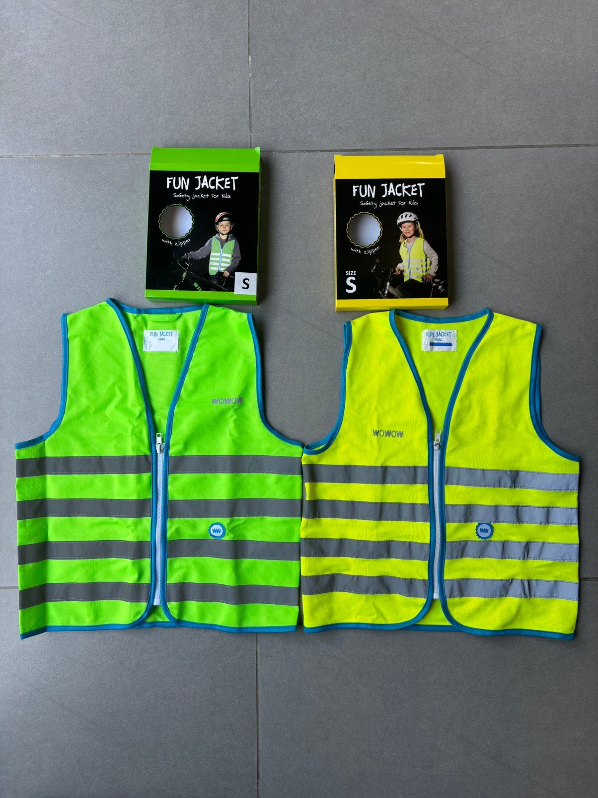Degelijke fluo hesjes van Wowow - maat S voor kids, Kinderen en Baby's, Kinderkleding | Overige, Ophalen of Verzenden, Nieuw, Jongen of Meisje