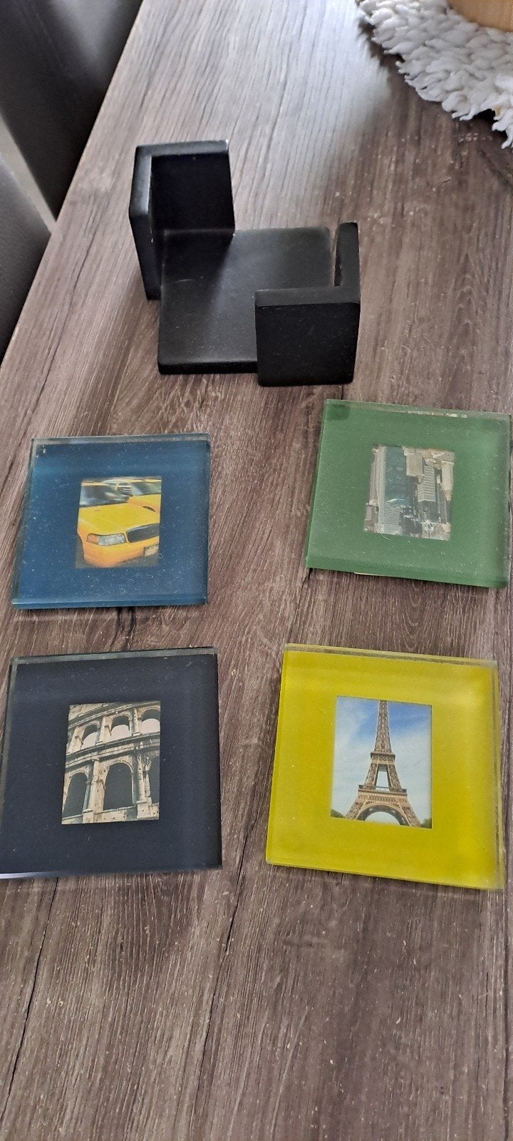 decoratie, Ophalen, Glasonderzetter, Zo goed als nieuw, Glas
