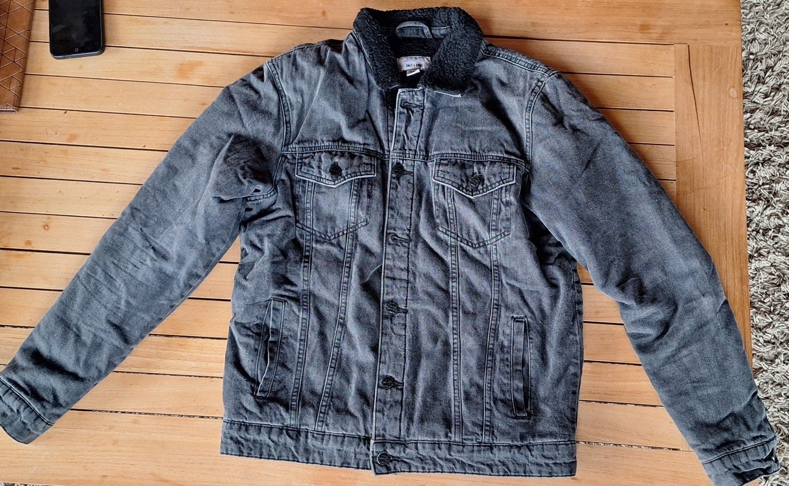 Warme jas M, Gris, Only & sons, Comme neuf, Taille 48/50 (M)