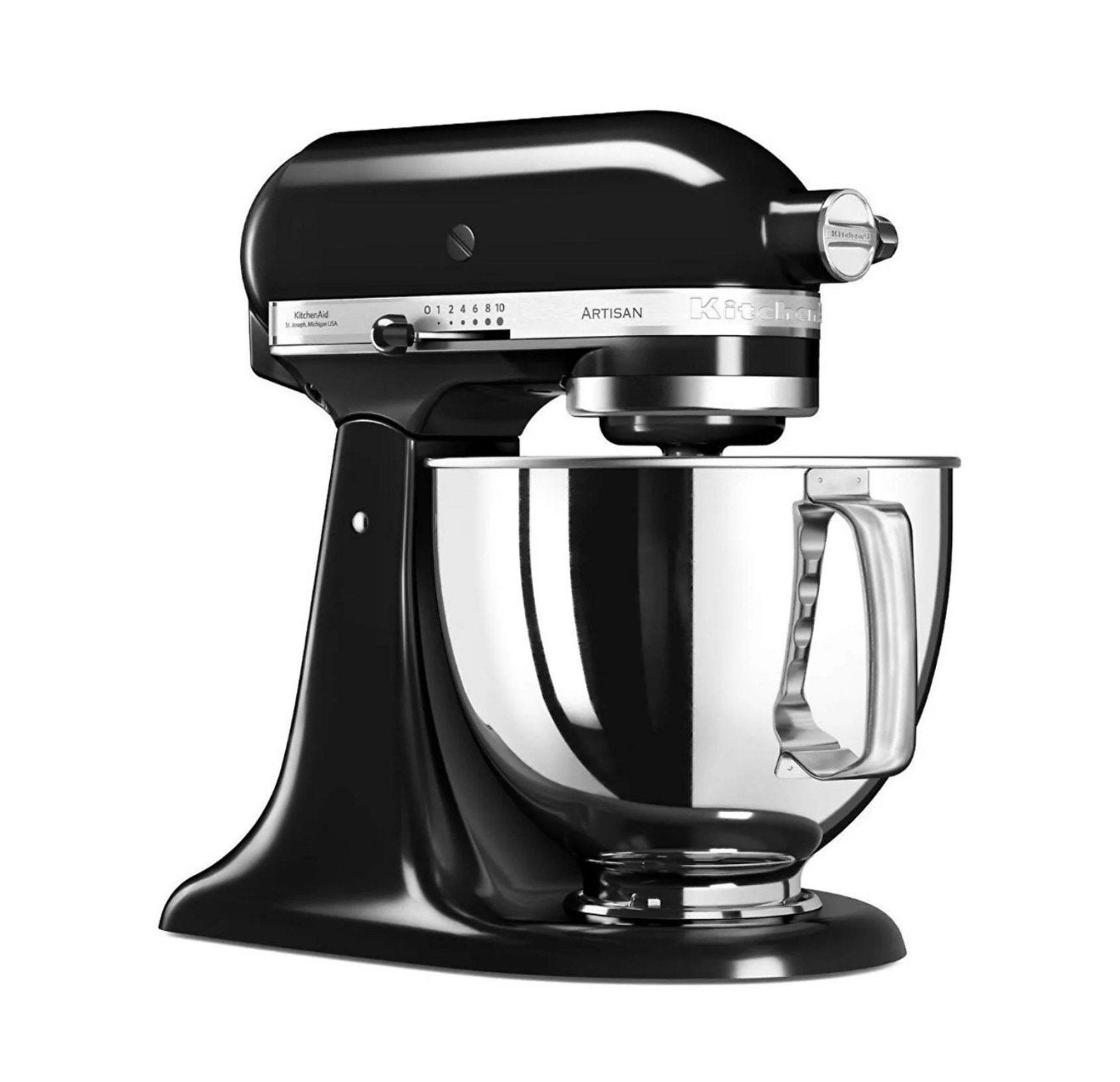 KITCHENAID 5KSM125EOB ARTISAN ONYX NOIR Robot pâtissier, Elektronische apparatuur, Keukenmixers, Ophalen, 4 liter of meer, Gebruikt