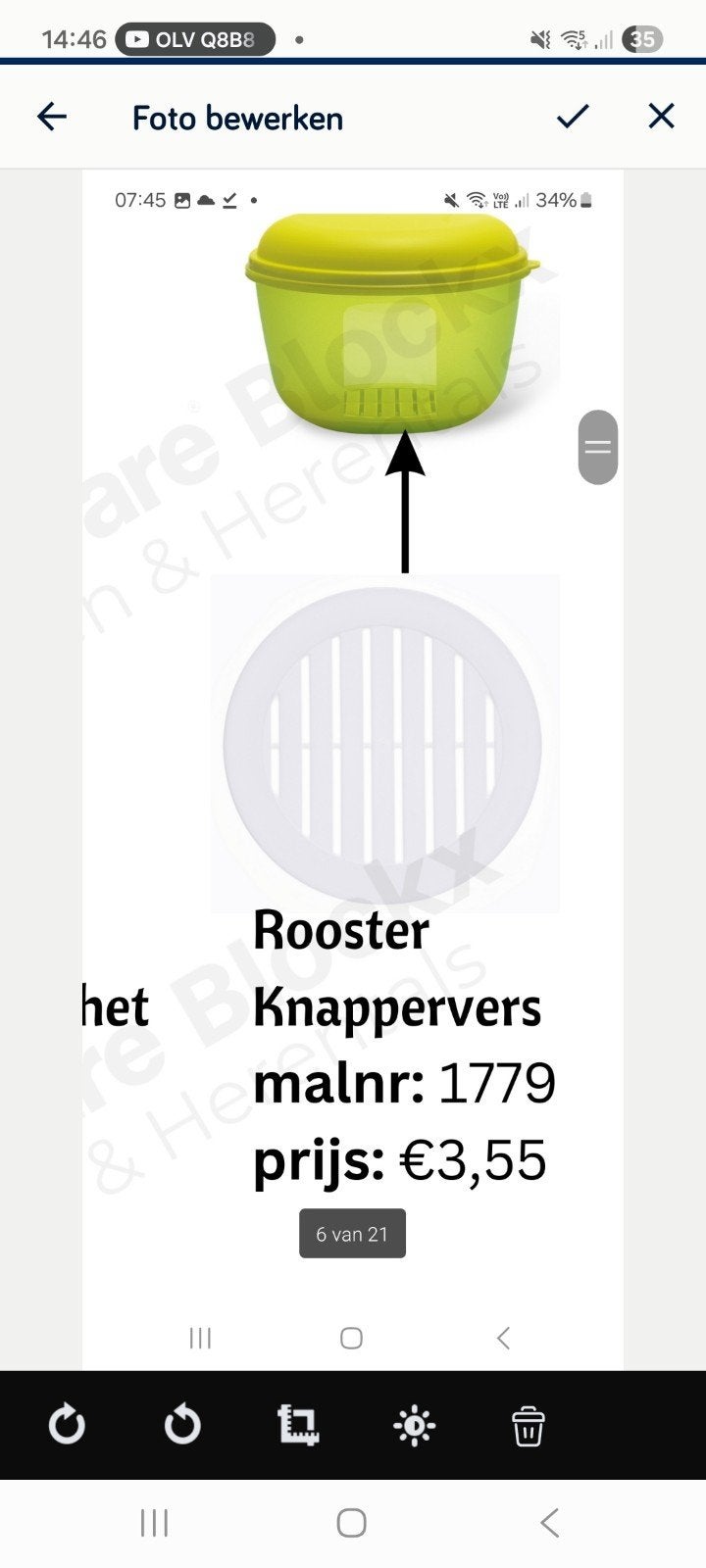 nieuwe knappervers rooster van tupperware, Tuin en Terras, Barbecue-accessoires, Ophalen of Verzenden