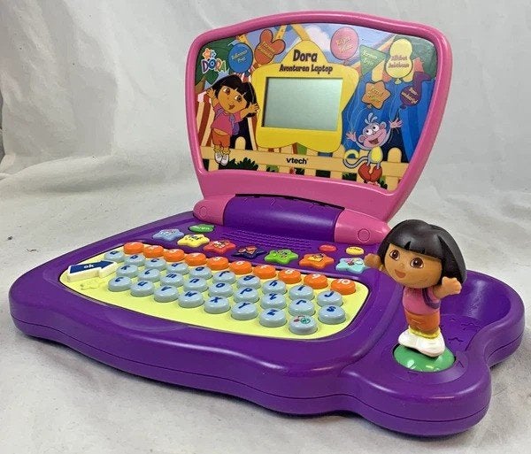 VTech Dora Avonturen Laptop Educatieve Leercomputer computer, Kinderen en Baby's, Verzenden, Zo goed als nieuw, 2 tot 4 jaar
