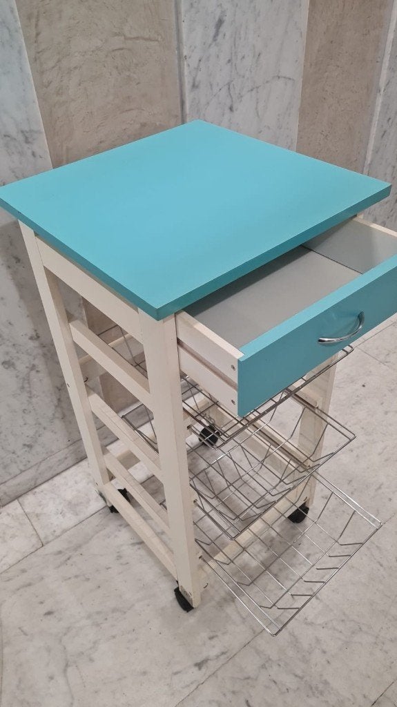 Desserte/ table avec rangement multi-niveaux, Maison & Meubles, Neuf, 25 à 50 cm, Carré, Enlèvement