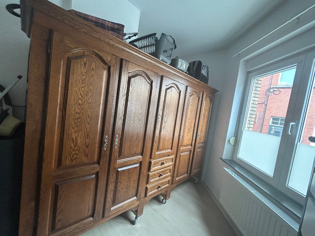 Garde robe en chêne massif, 150 à 200 cm, Utilisé, Chêne, 50 à 75 cm