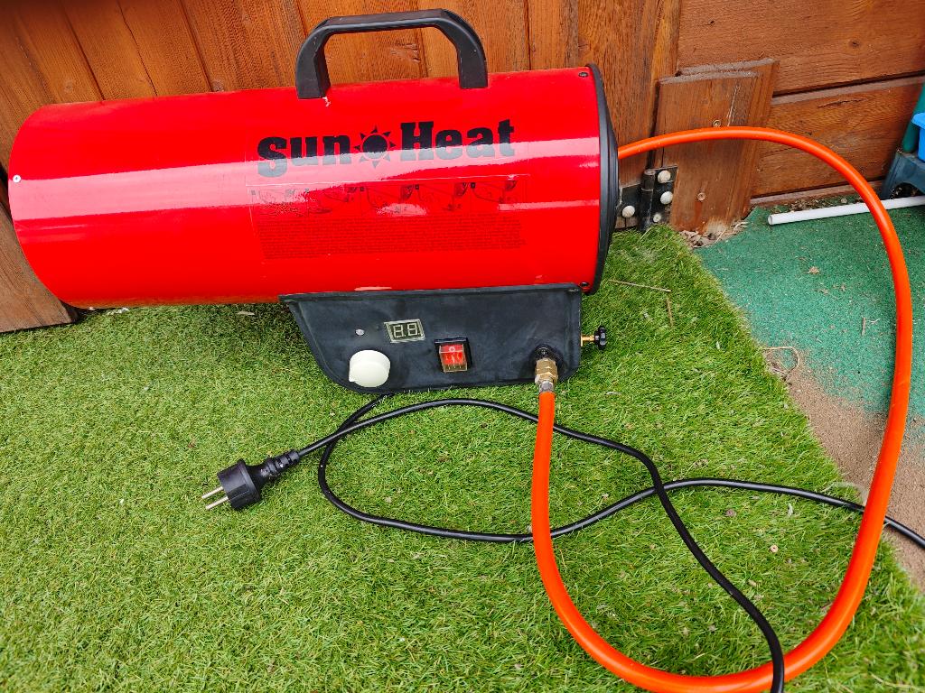 Gasheater Sun heat, Ophalen, Zo goed als nieuw, Gas, Vloer