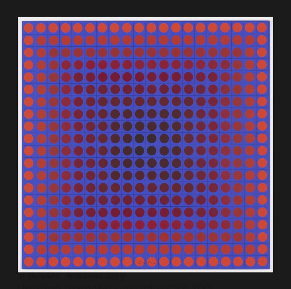 Victor Vasarely - Sans titre (CTA 102, 1966) sérigraphie, Antiquités & Art, Art | Lithographies & Sérigraphies, Enlèvement ou Envoi