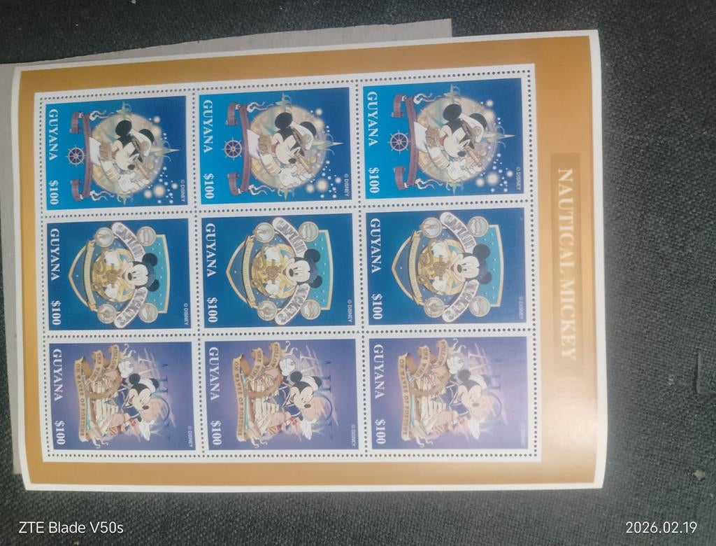 Disney postzegel, Postzegels en Munten, Ophalen of Verzenden