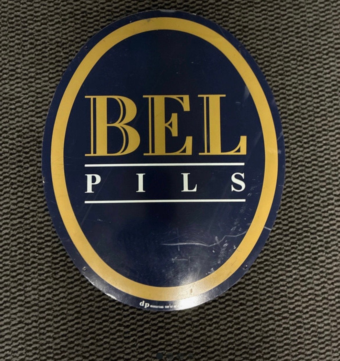 Reclamebord Bel Pils, Enlèvement, Utilisé, Panneau, Plaque ou Plaquette publicitaire, Autres marques