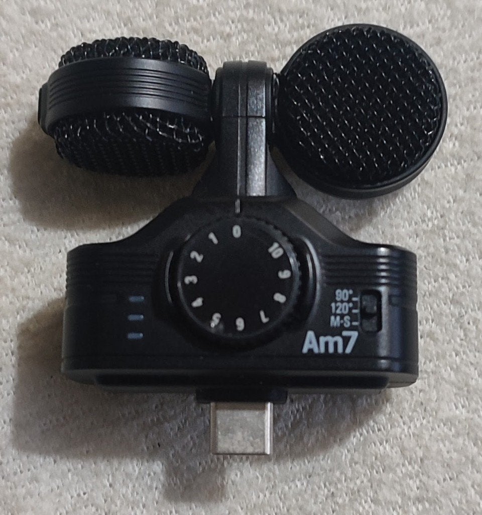 Microphone Stéréo (M+S) ZOOM Am7 pour Smartphone Android, Muziek en Instrumenten, Ophalen of Verzenden, Zo goed als nieuw, Instrumentmicrofoon