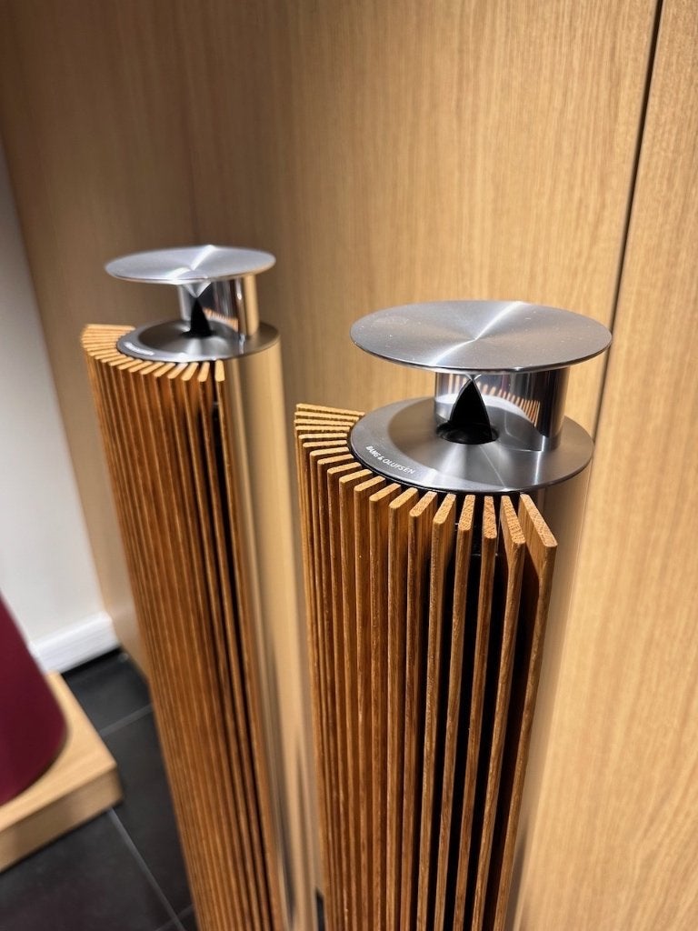 Bang & Olufsen Beolab 18 Alu met eiken lamellen - B&O, TV, Hi-fi & Vidéo, Enceintes, Comme neuf, Haut-parleurs Frontaux, Arrière ou Stéréo