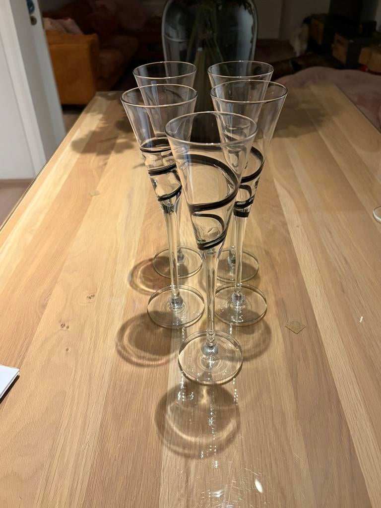 Champagne glazen salt & pepper, Ophalen, Zo goed als nieuw