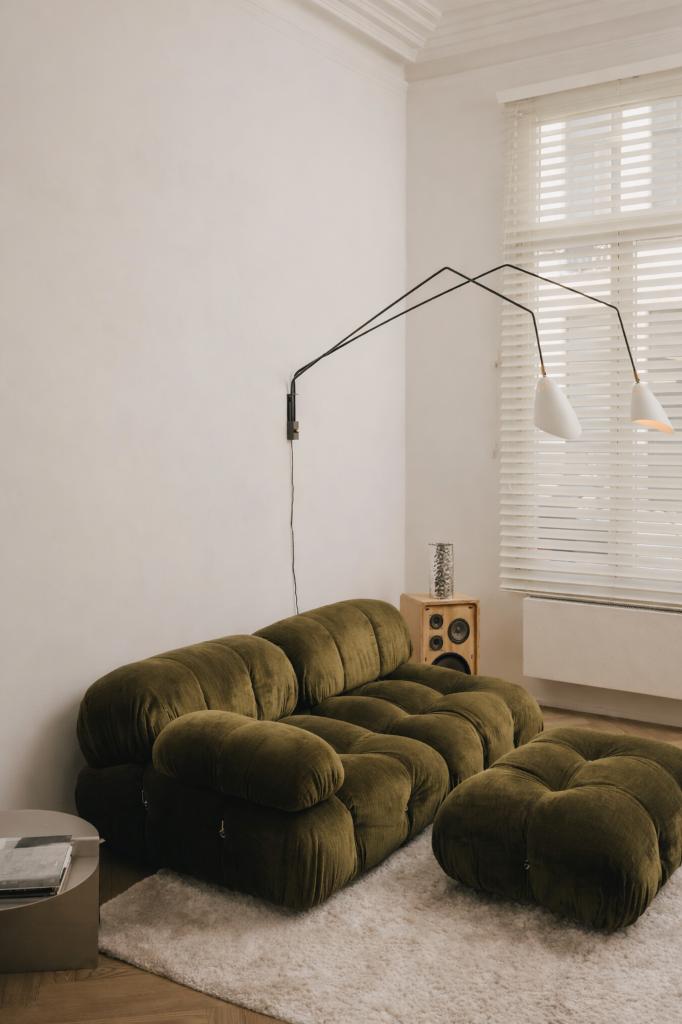 B&B Italia Camaleonda Sofa | 2 Modules + Ottoman Olive, Maison & Meubles, Canapés | Salons, 75 à 100 cm, Design, Comme neuf, Enlèvement