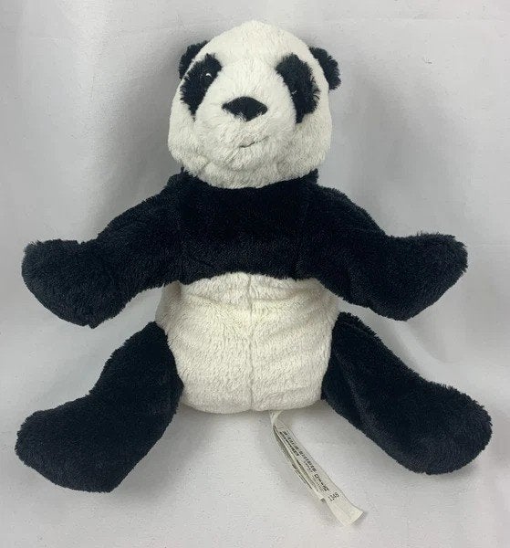 IKEA Panda beer Kramig 30cm knuffel pluche dier, Beer, Zwart, Zo goed als nieuw, Middelgroot (20 tot 80 cm)