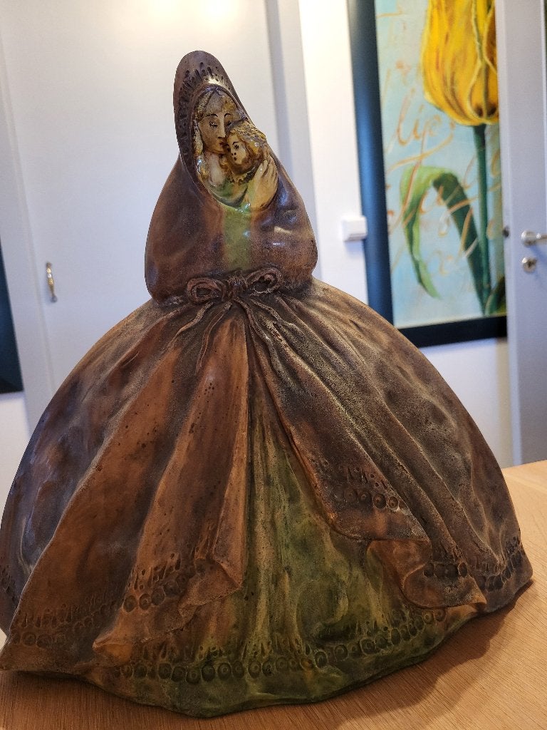 Maria met kind vlaams aardewerk, Antiek en Kunst, Ophalen