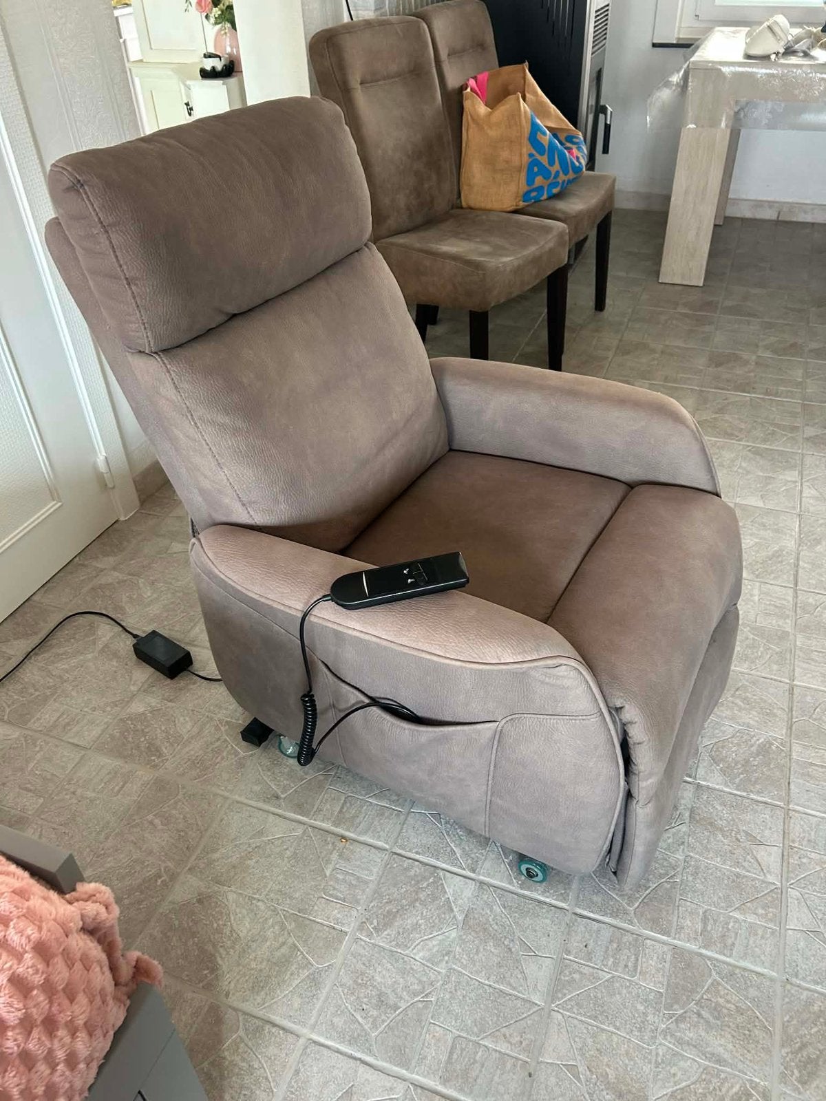 Fauteuil électrique, Maison & Meubles, Fauteuils, Enlèvement, Utilisé, Tissus